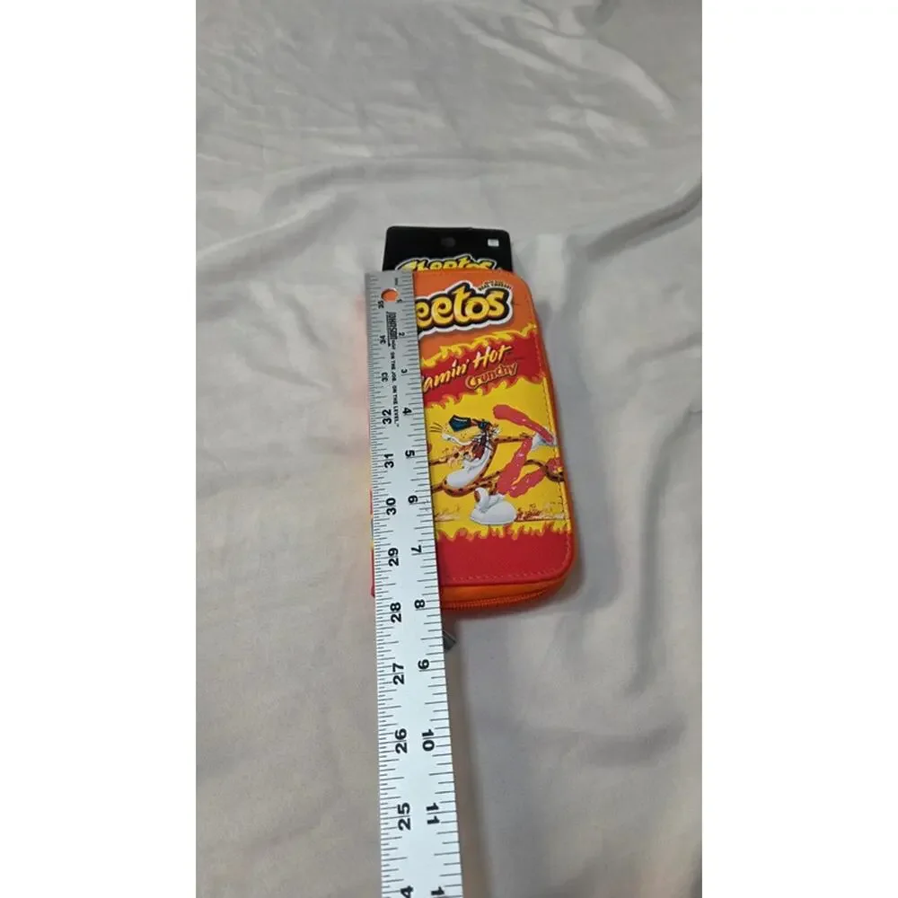 Cheetos Flamin Hot Crunchy Wallet Wristlet Chester Cheetah NWT Zip